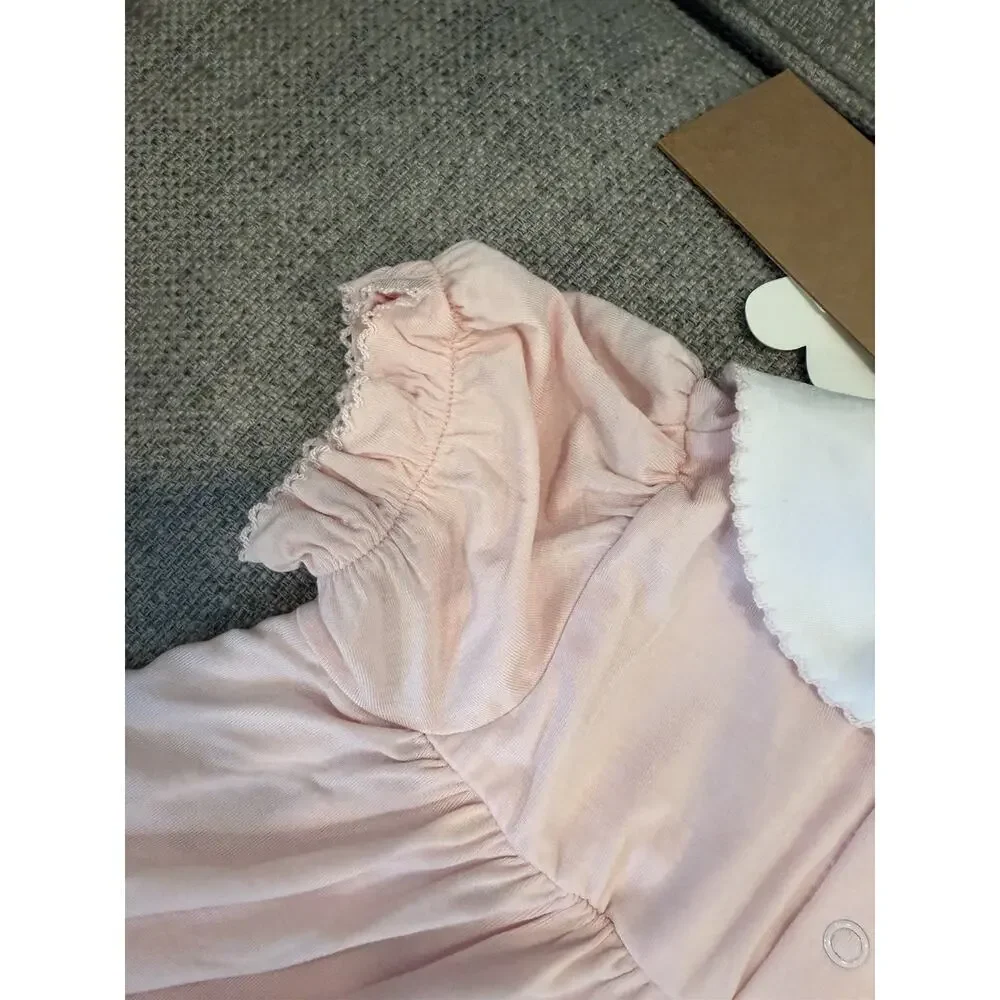 Angel Dear Smocked Bamboo Dress W/ Bloomers Pink Now Themed 12-18 Months NWT